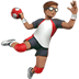 🤾🏽‍♂️ man playing handball: medium skin tone display on Apple